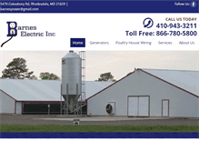 Tablet Screenshot of barnespower.com